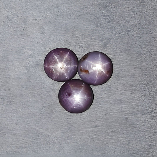 star sapphire round shape cabochon