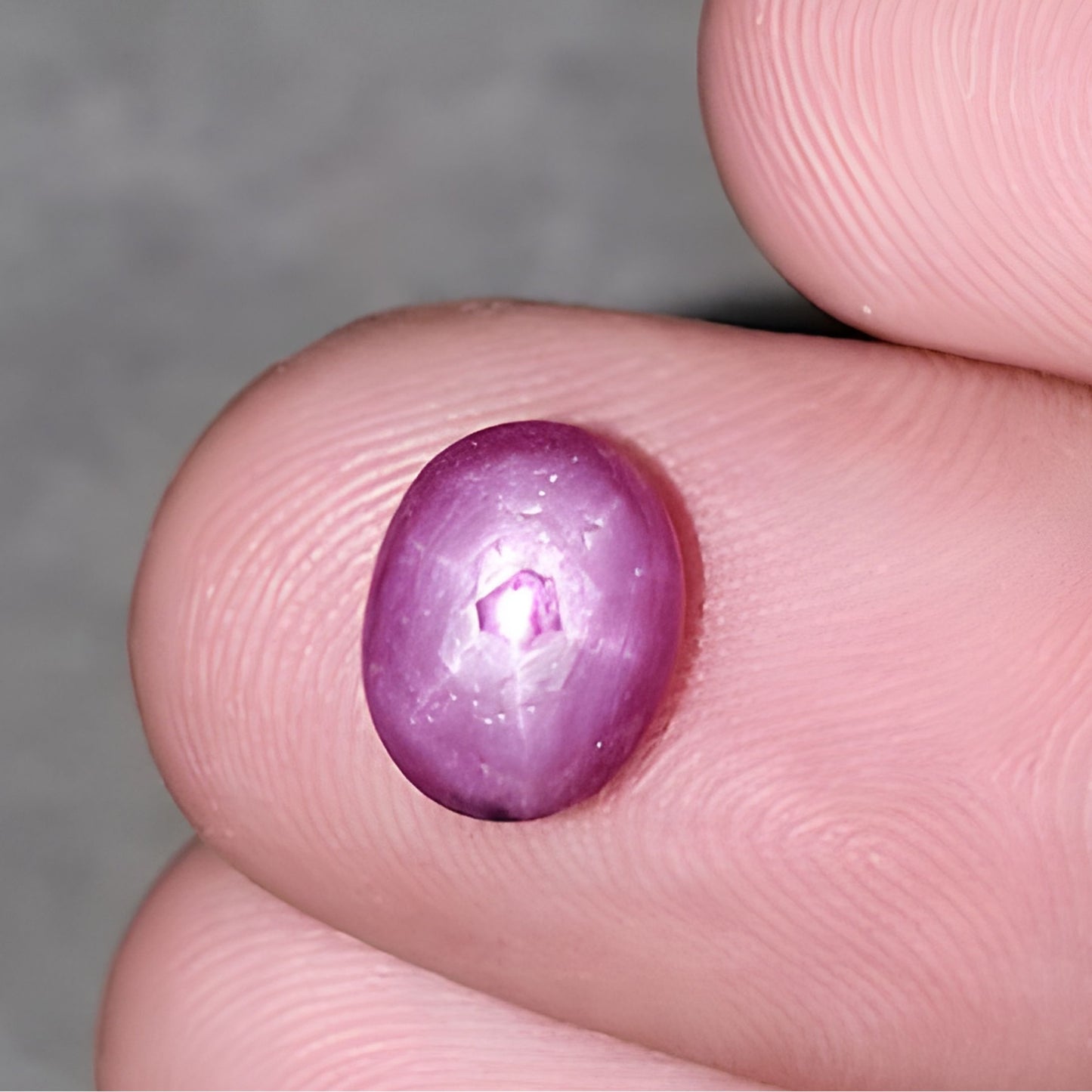 star ruby oval shape cabochon