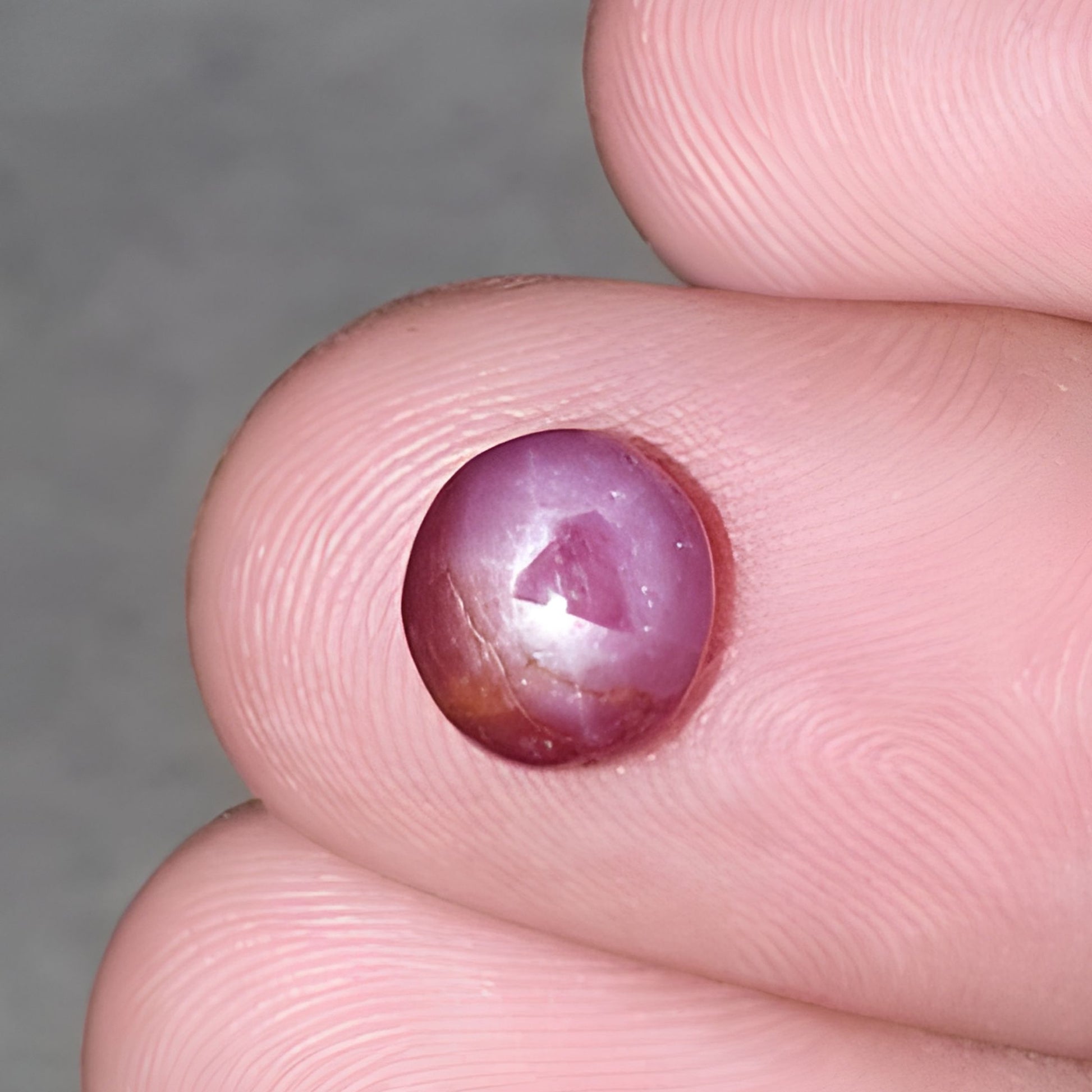 star ruby oval shape cabochon