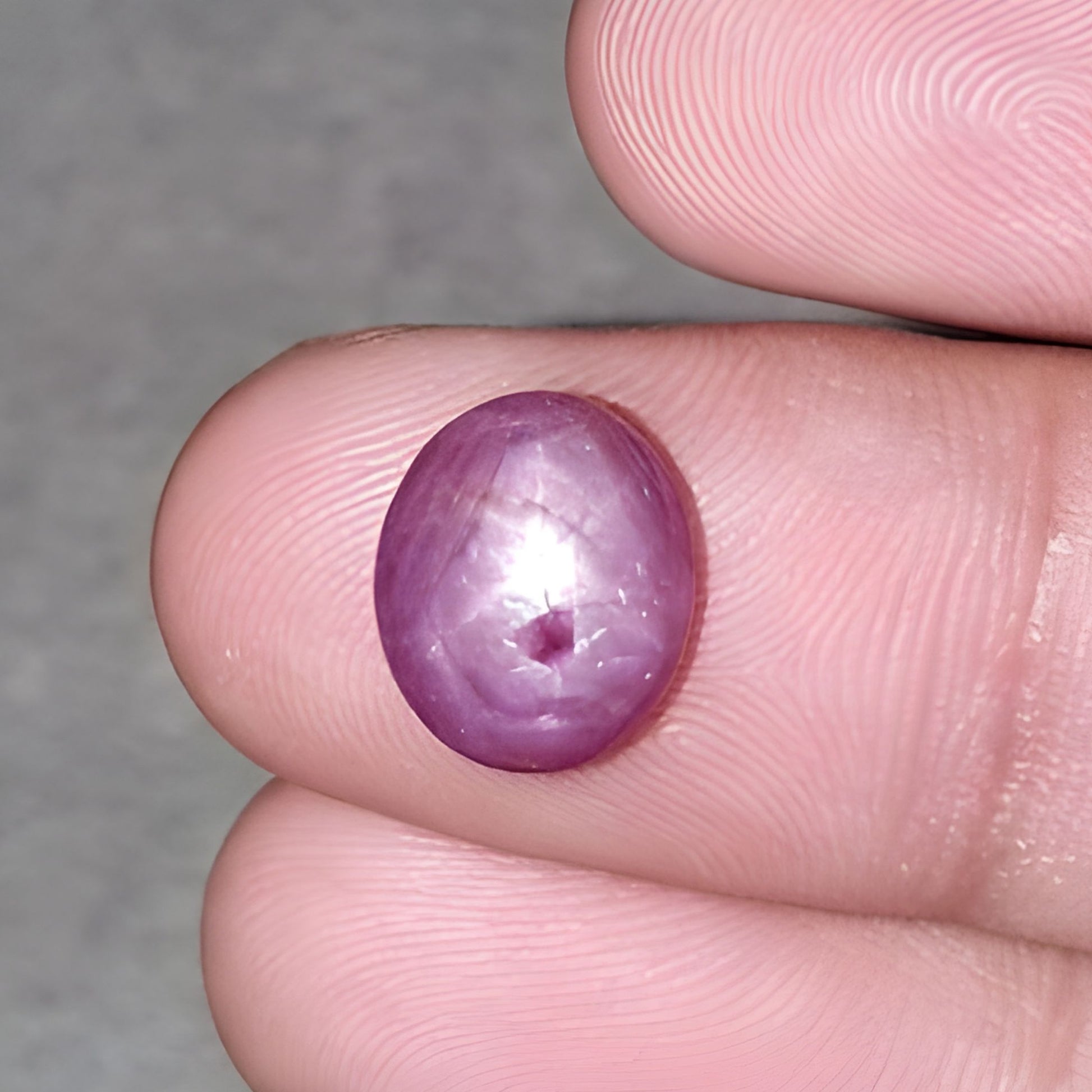 star ruby oval shape cabochon