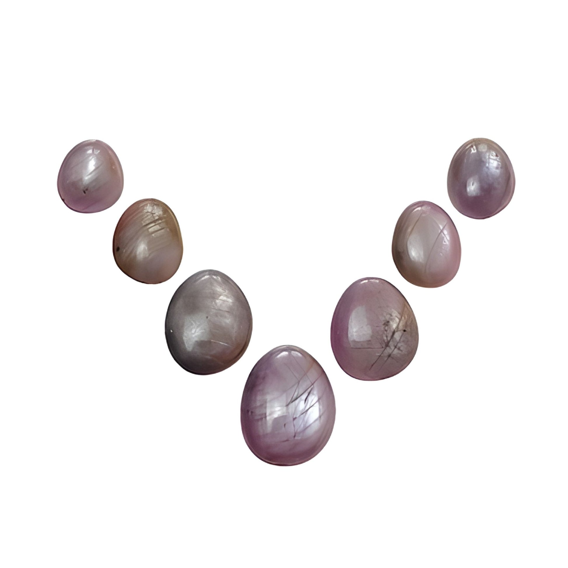 スターサファイアの卵型カボション宝石