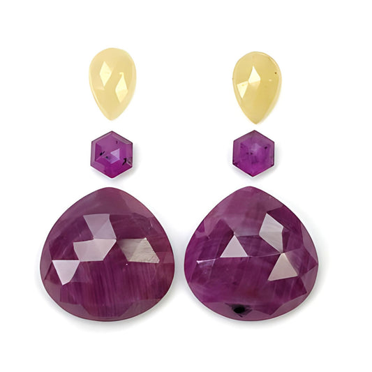 Faceted Ruby Gemstone