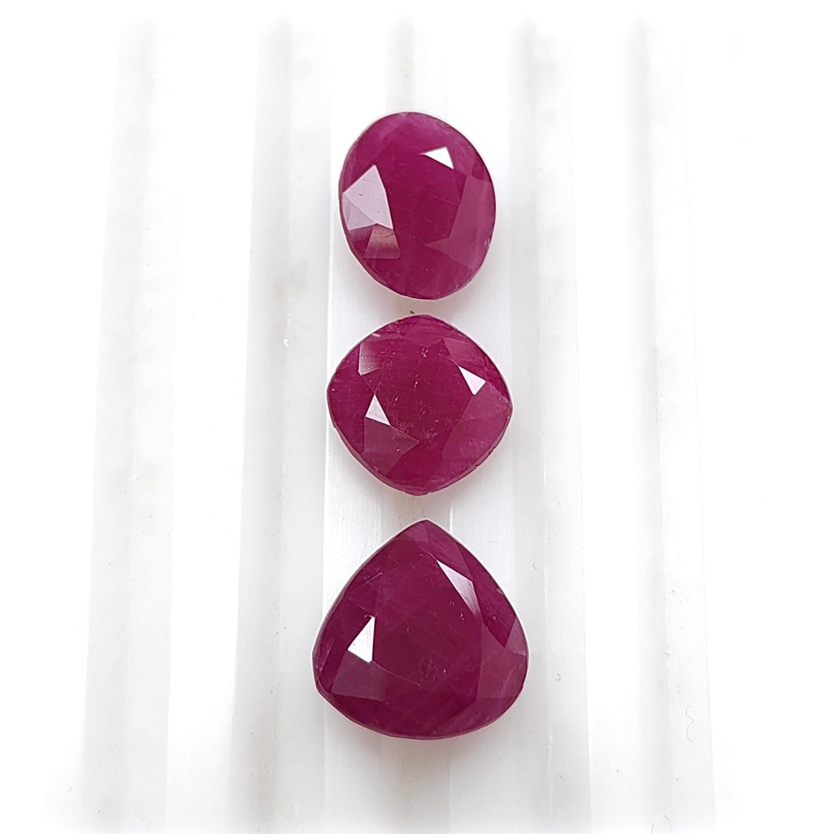 Ruby Faceted Cut