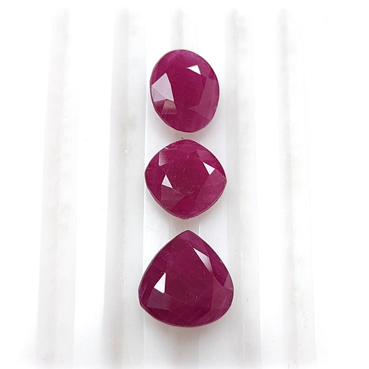 Ruby Faceted Cut