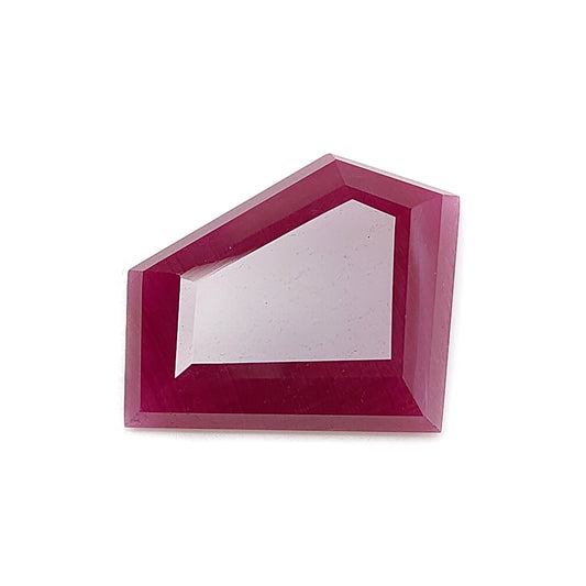 red ruby fancy step cut