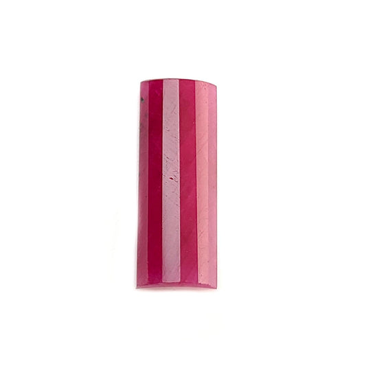 Ruby Gemstone Step Cut: 17.50cts Natural Untreated Unheated Red Ruby Baguette Shape 23.5*9mm 1pc for Jewelry July Birthstone