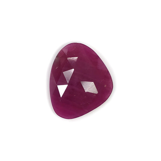 red ruby fancy rose cut slices