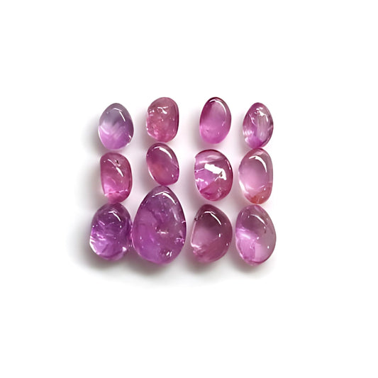 ruby uneven shape cabochon