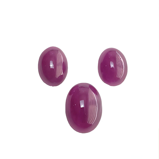 ruby oval shape cabochon