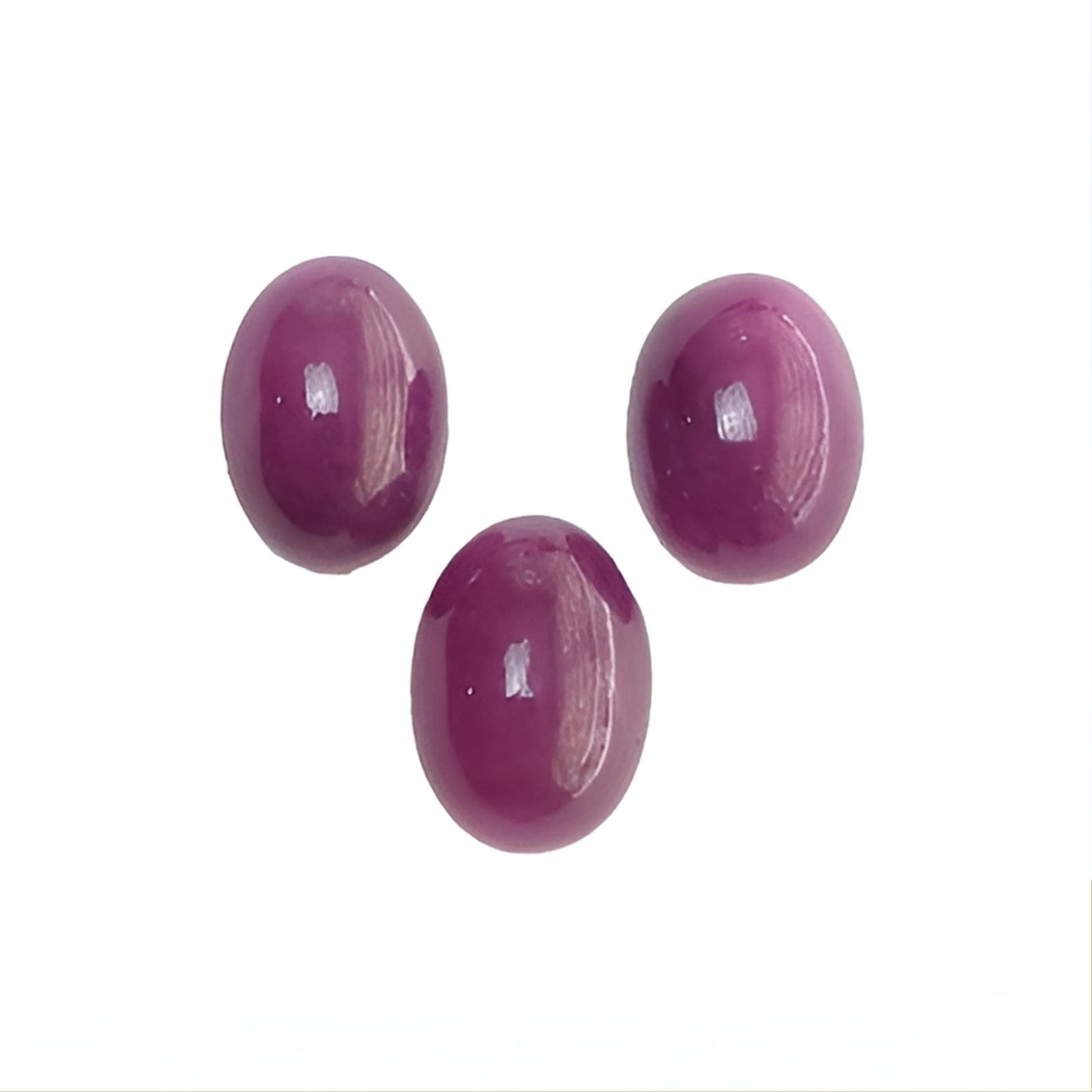 ruby oval shape cabochon