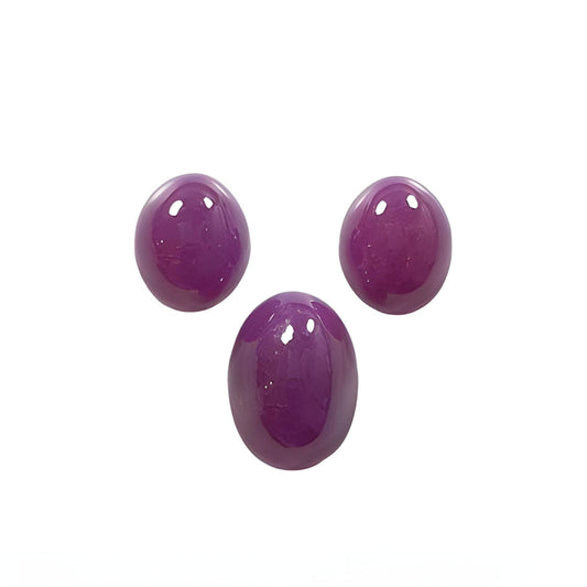 ruby oval shape cabochon