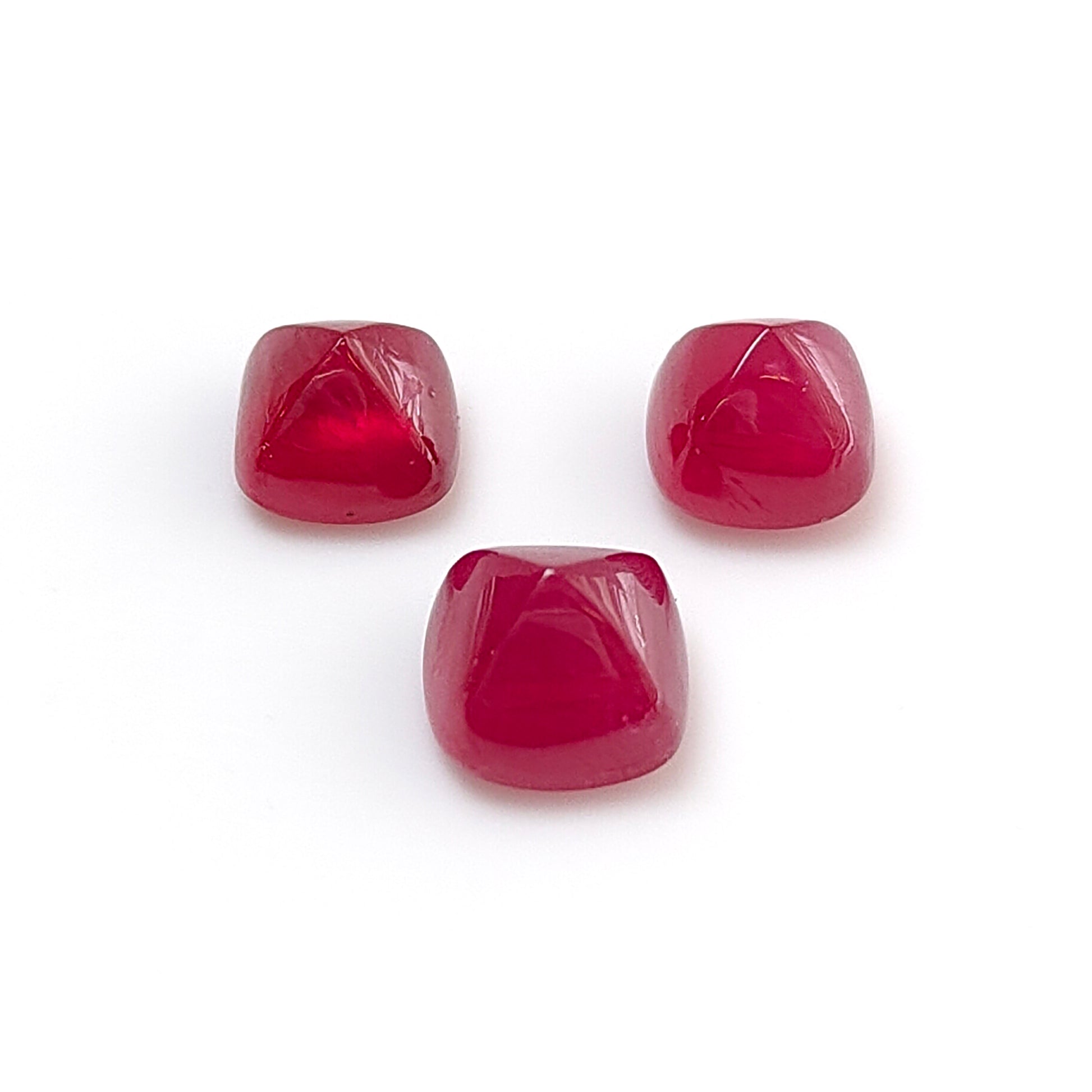 red ruby sugarloaf cabochon