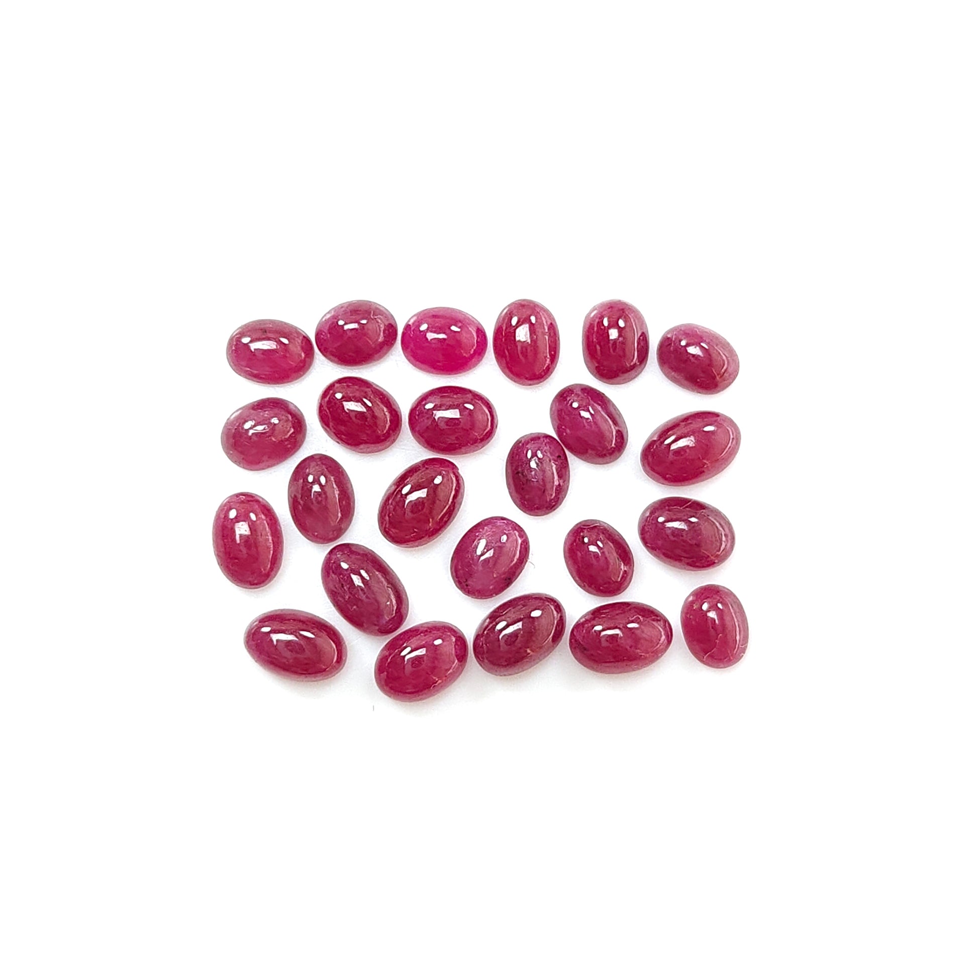 ruby oval shape cabochon