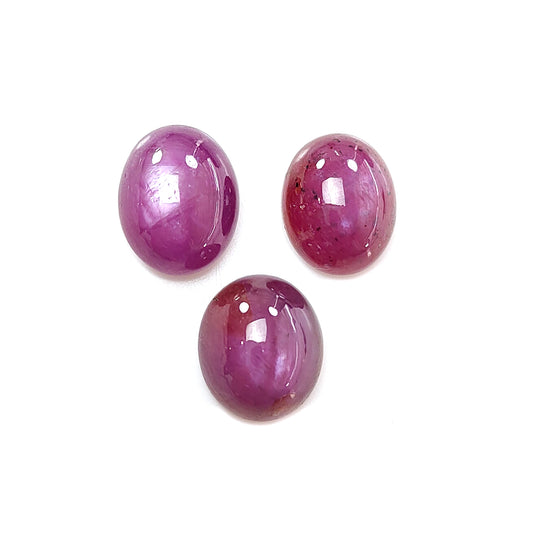 red ruby oval cabochon