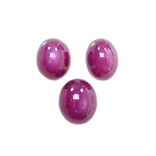 red ruby round cabochon