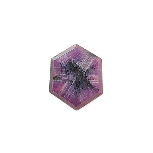 red ruby trapiche flat slices