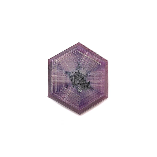 ruby trapich hexagon flat slices