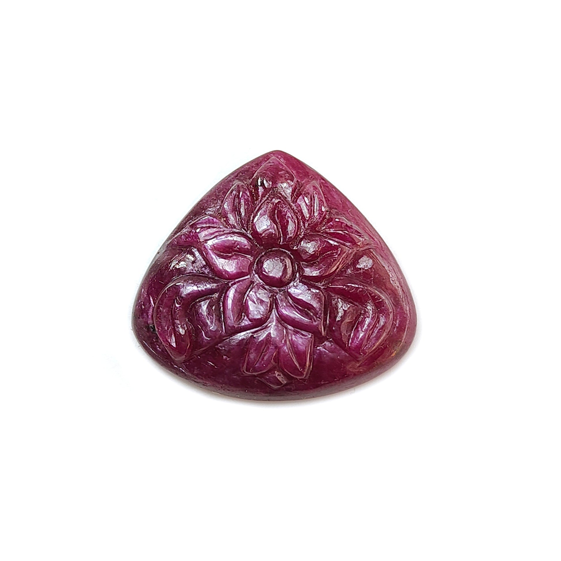 red ruby triangle carving
