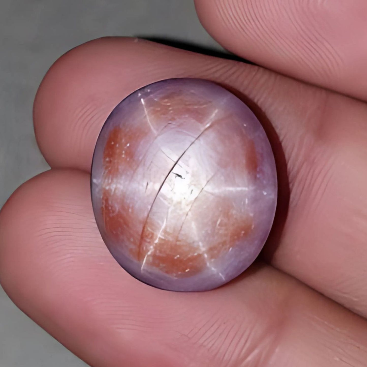 Piedra preciosa rubí estrella