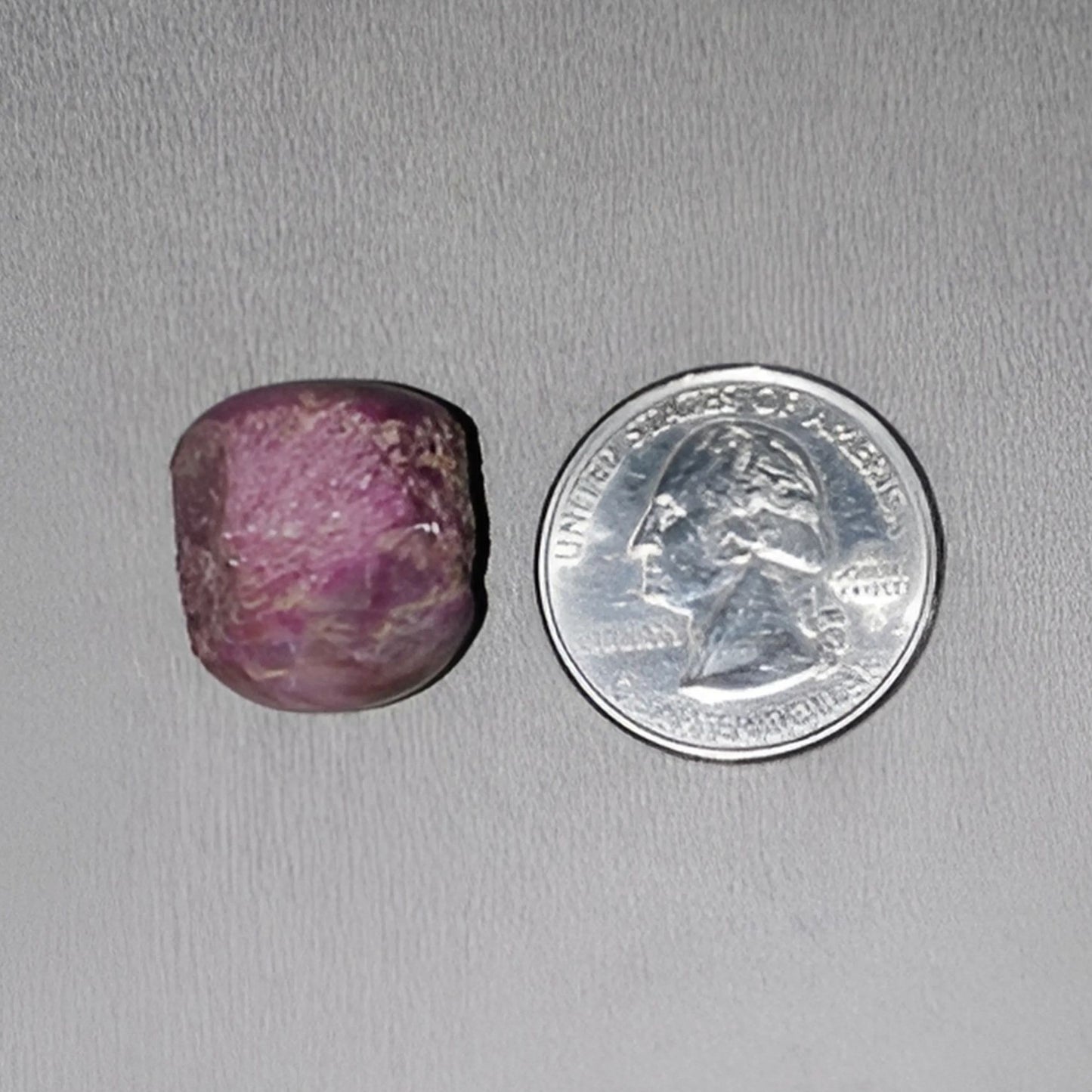 57.45cts Natural Untreated Both Side Star Ruby Gemstone Crystal Wand Healing Specimen 18*15mm