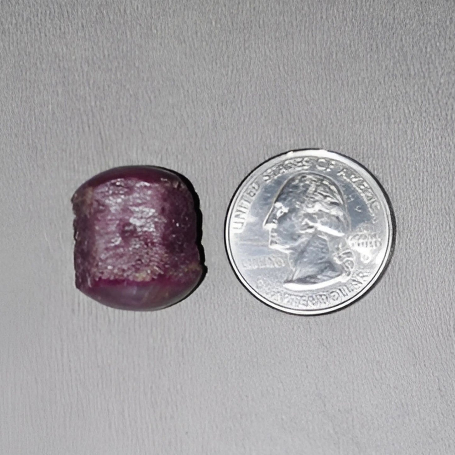 63.10cts Natural Untreated Both Side Star Ruby Gemstone Crystal Wand Healing Specimen 17*15mm