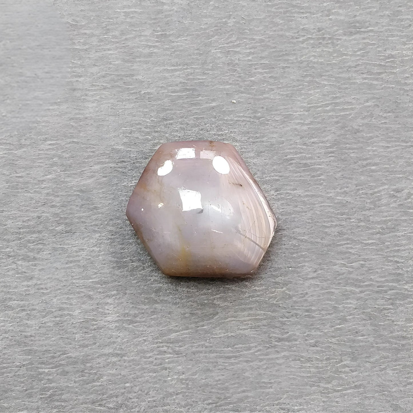 17.60cts Natural Untreated Star Ruby Gemstone Hexagon Shape Cabochon 16.5*14.5mm