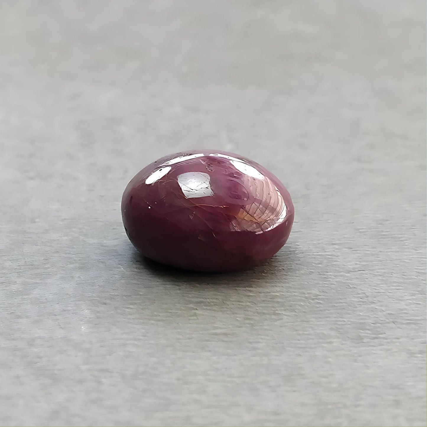 21.10cts Natural Untreated Star Ruby Gemstone Oval Shape Cabochon 15*14.5mm