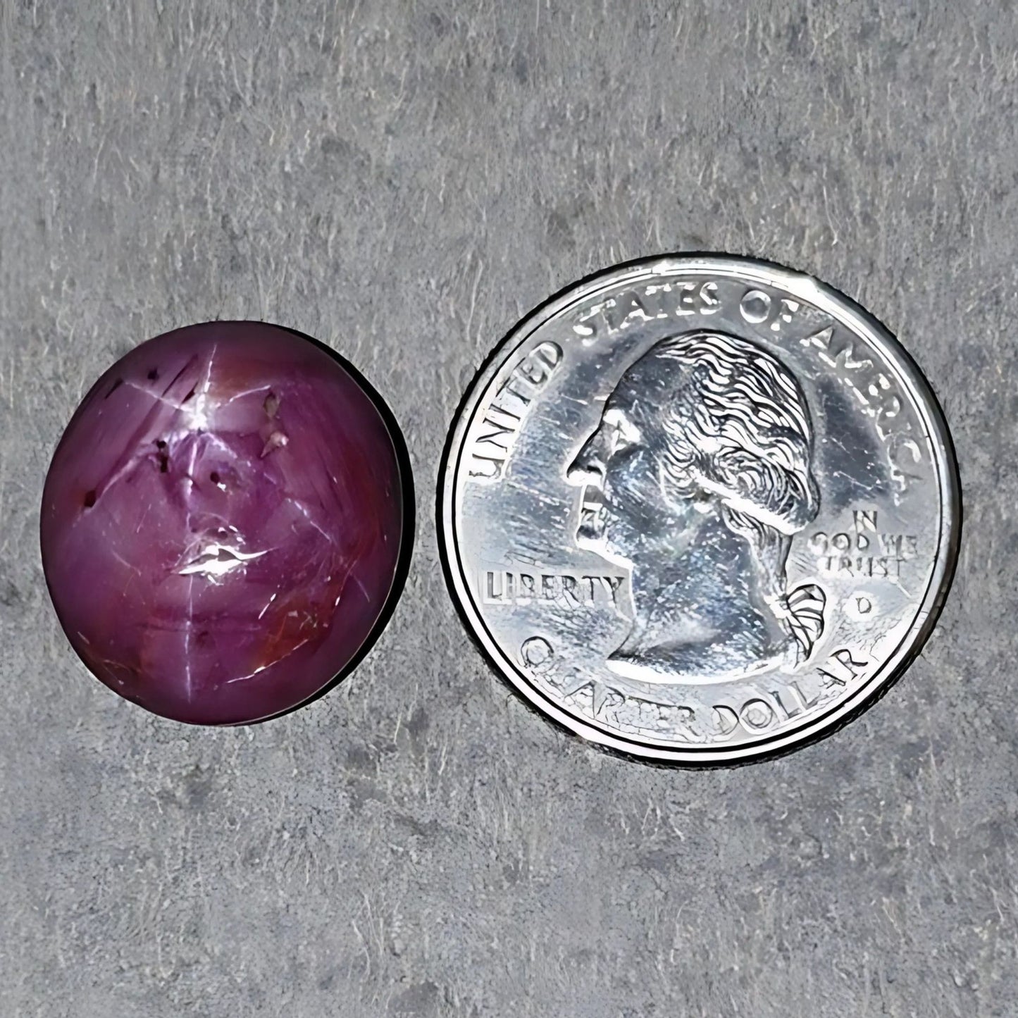 35.00cts Natural Untreated Star Ruby Gemstone Oval Shape Cabochon 18.5*16.5mm