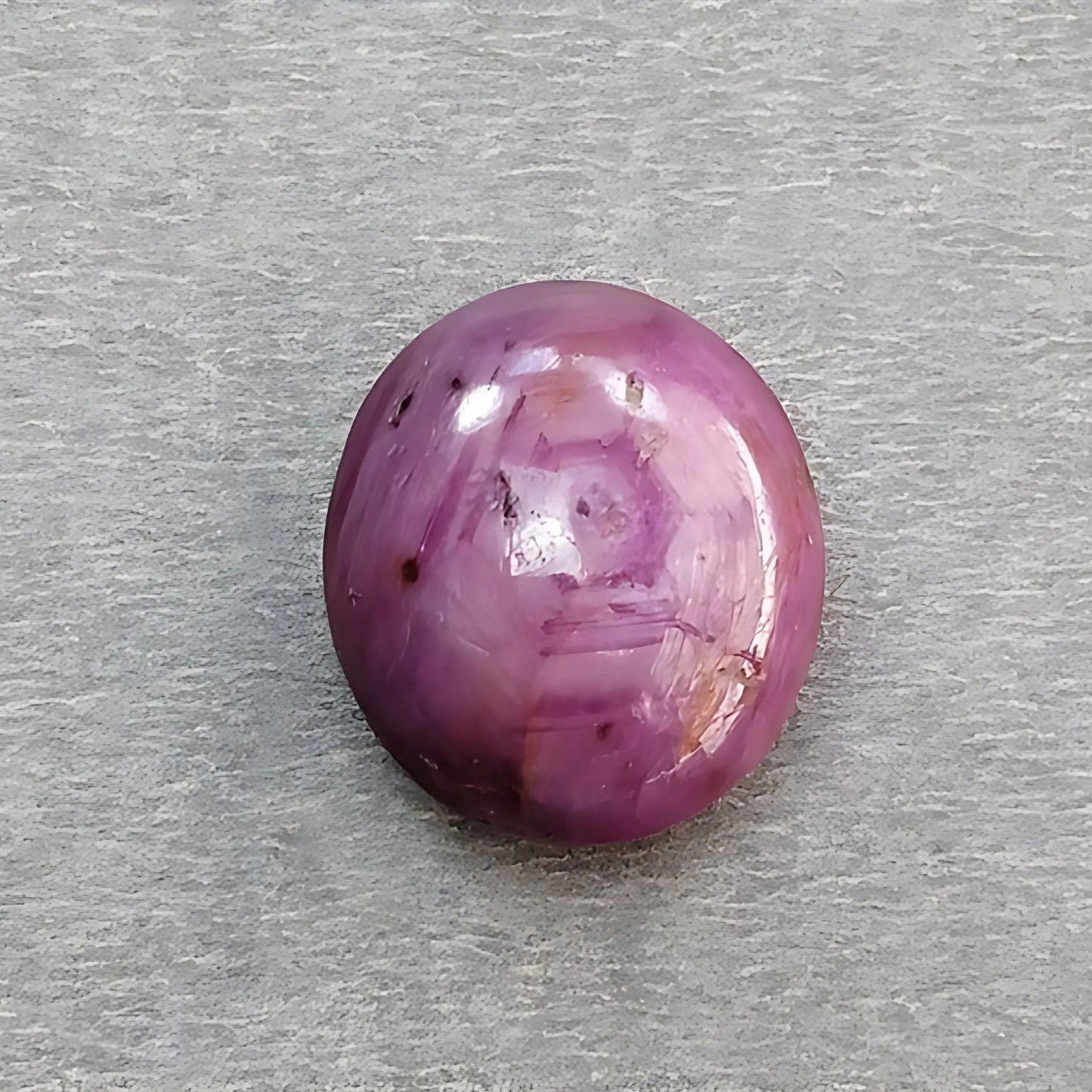 35.00cts Natural Untreated Star Ruby Gemstone Oval Shape Cabochon 18.5*16.5mm