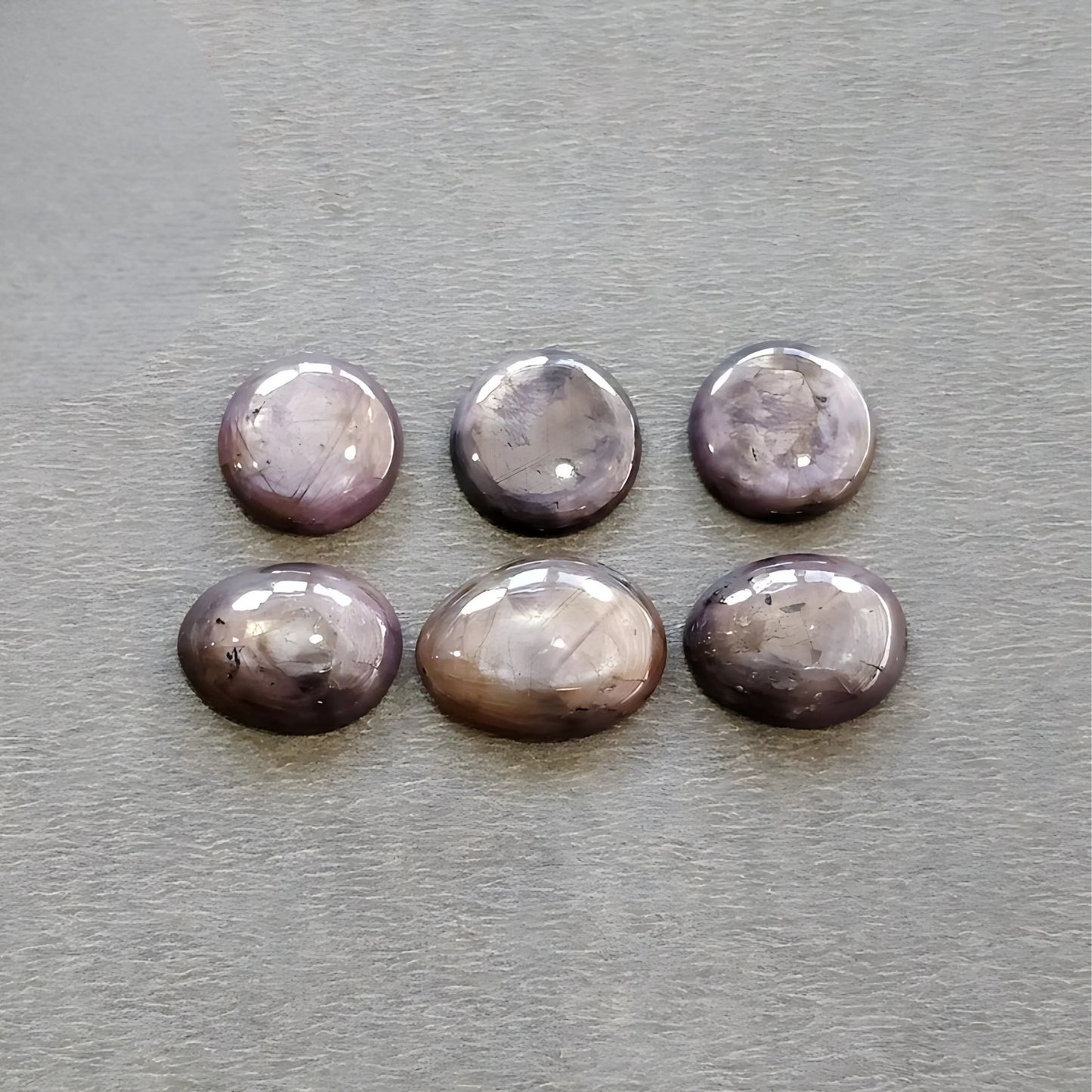 38.20cts Natural Untreated Star Ruby Gemstone Uneven Shape Cabochon 12mm - 16*12mm 6pcs