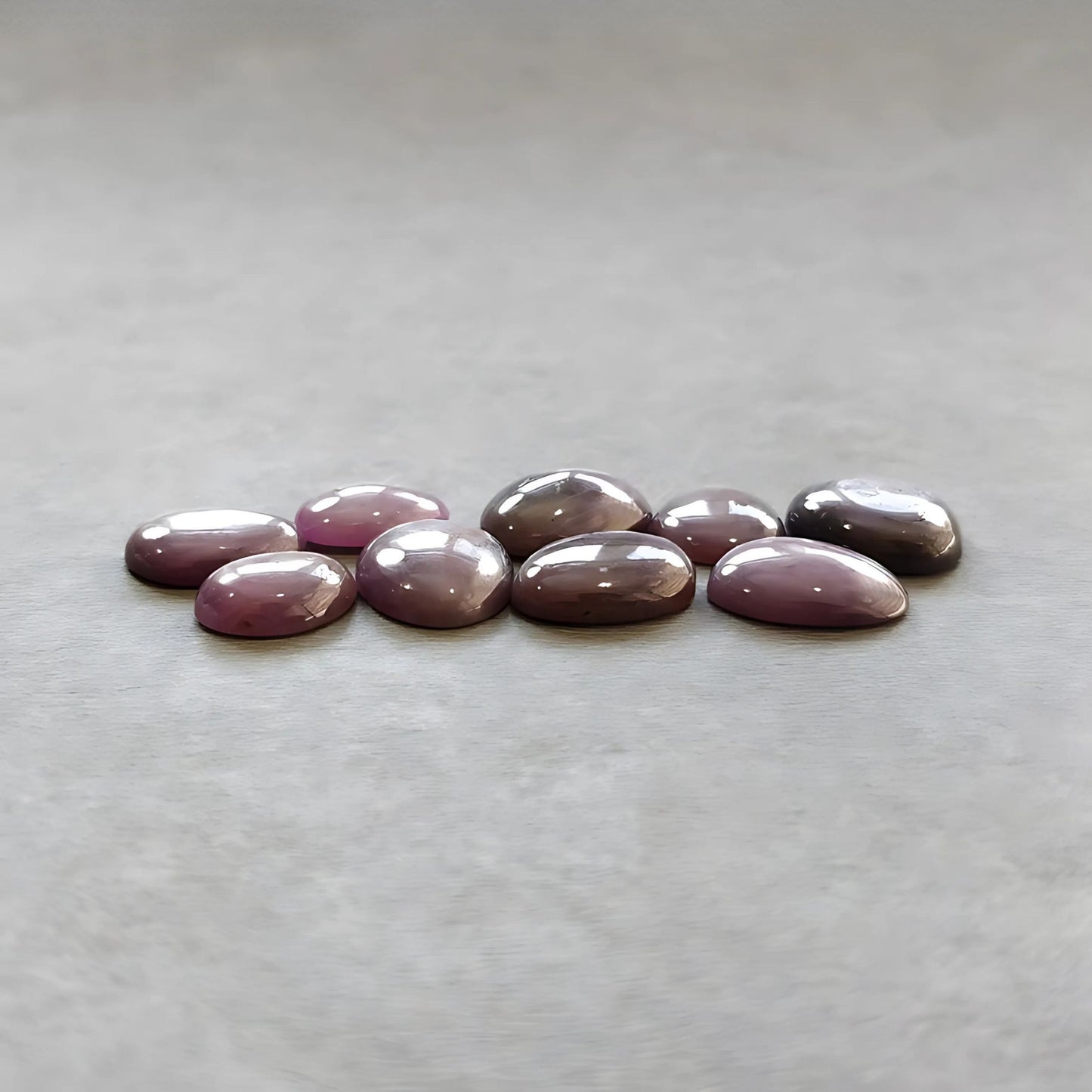 56.00cts Natural Untreated Star Ruby Gemstone Uneven Shape Cabochon 12*10mm - 15*12mm 9pcs