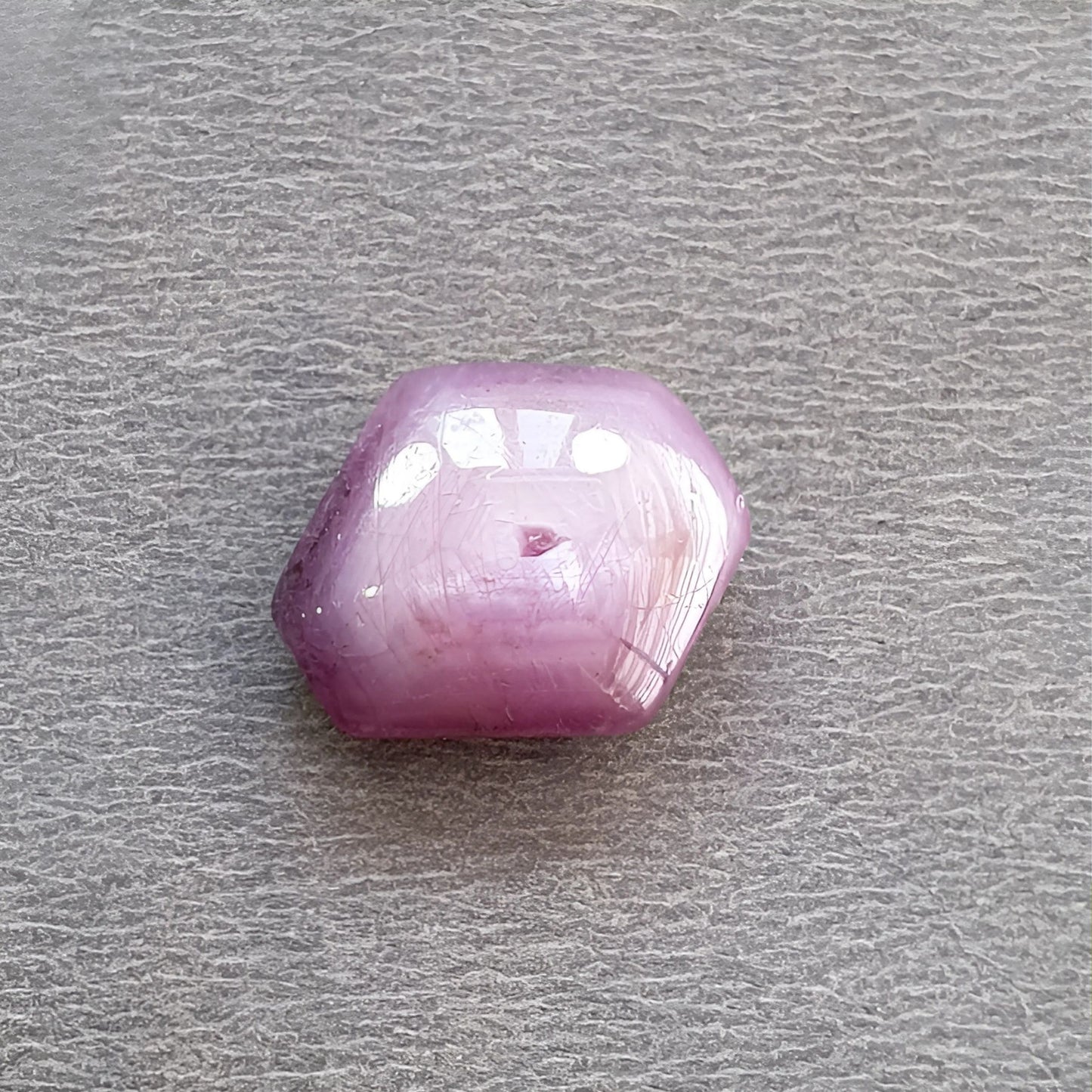 10.00cts Natural Untreated Star Ruby Gemstone Hexagon Shape Cabochon 15*12mm