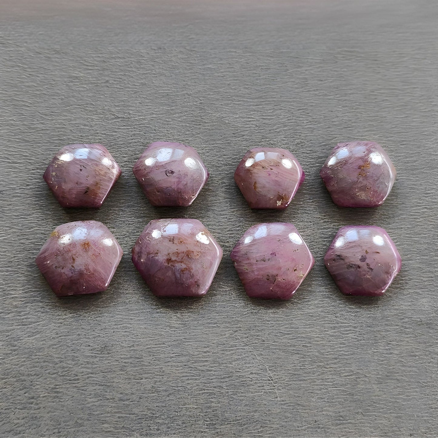 星光红宝石凸圆形