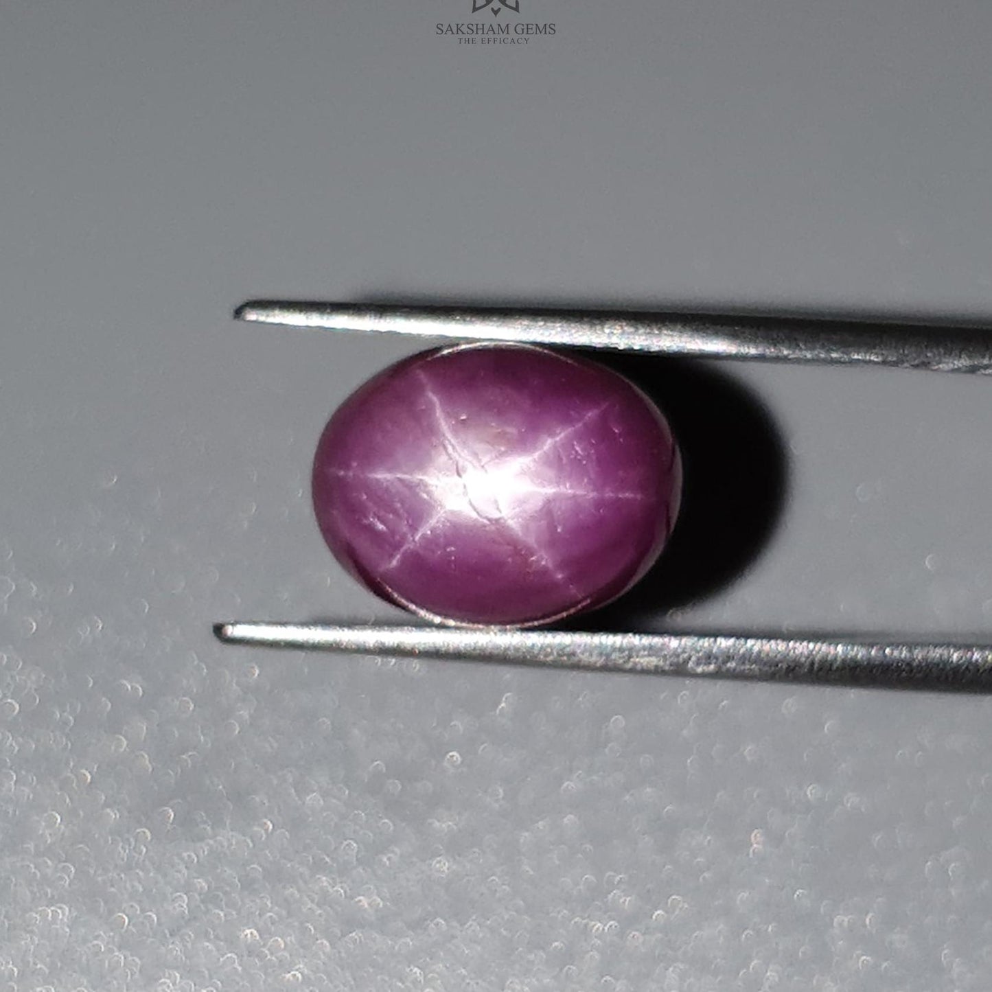 Star Ruby Gemstone Cabochon : 11.30cts Natural Untreated Unheated Red Ruby 12*9mm Oval Shape 1pc