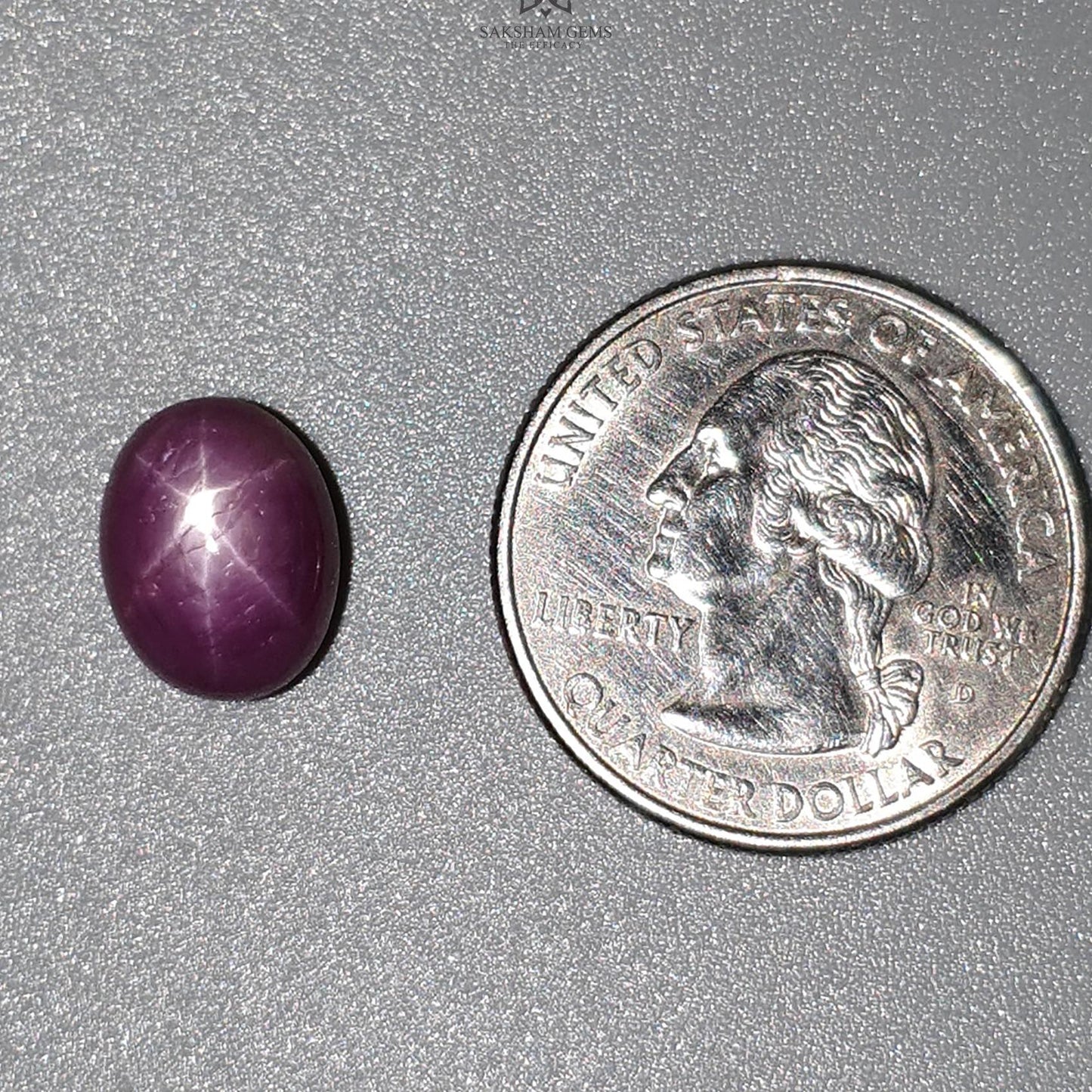 Star Ruby Gemstone Cabochon : 11.30cts Natural Untreated Unheated Red Ruby 12*9mm Oval Shape 1pc