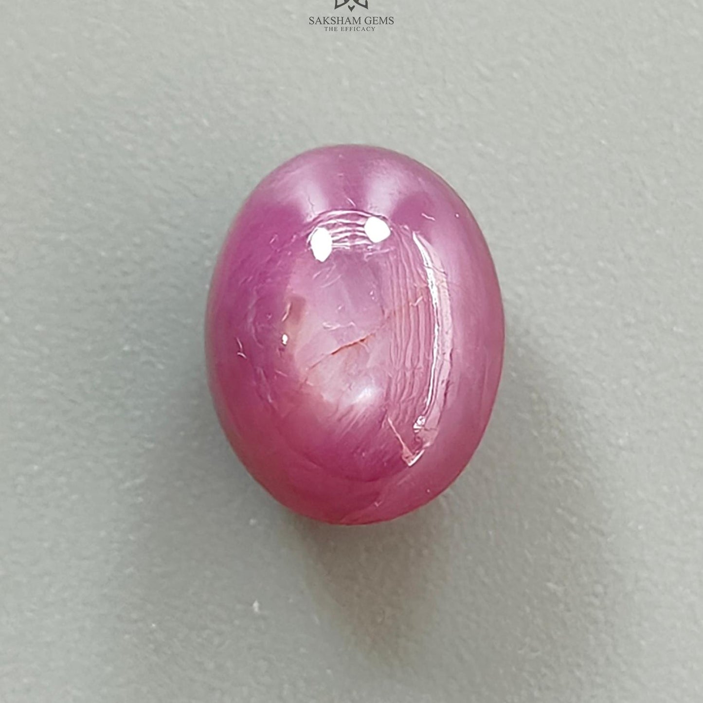 Star Ruby Gemstone Cabochon : 11.30cts Natural Untreated Unheated Red Ruby 12*9mm Oval Shape 1pc