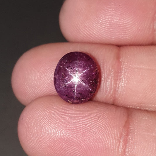 star ruby oval cabochon