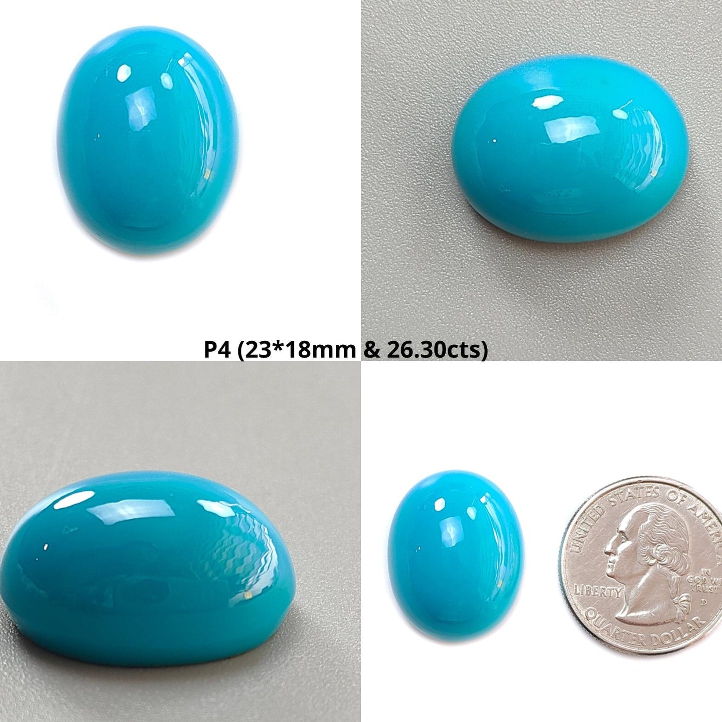 Blue Turquoise Gemstone Cabochon: Natural Untreated Sleeping Beauty Turquoise Oval Shape 1pc for Jewelry December Birthstone