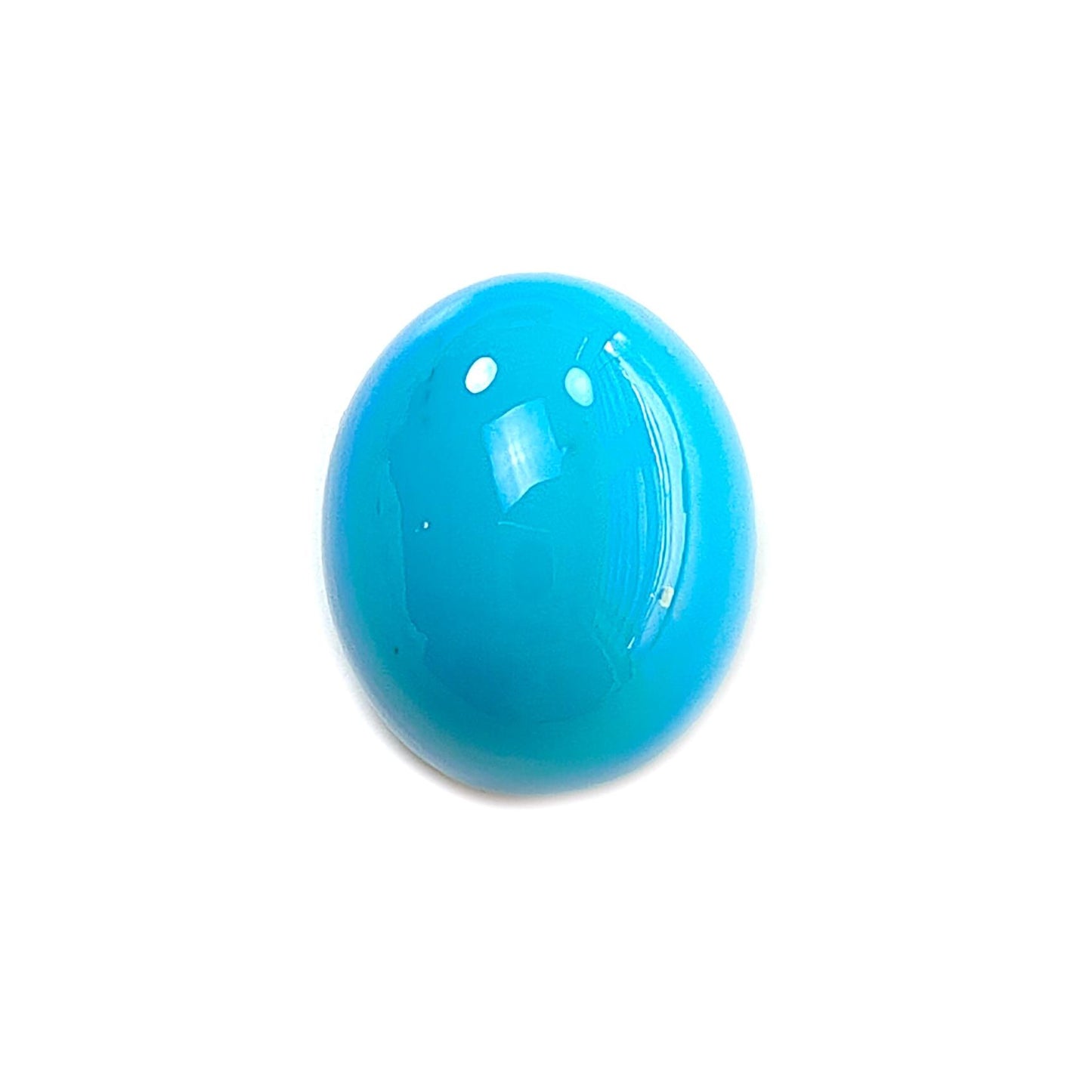 Blue Turquoise Gemstone Cabochon: Natural Untreated Sleeping Beauty Turquoise Oval Shape 1pc for Jewelry December Birthstone