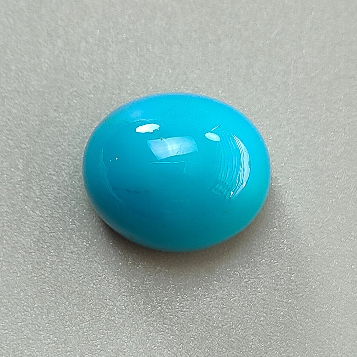Blue Turquoise Gemstone Cabochon: Natural Untreated Sleeping Beauty Turquoise Oval Shape 1pc for Jewelry December Birthstone