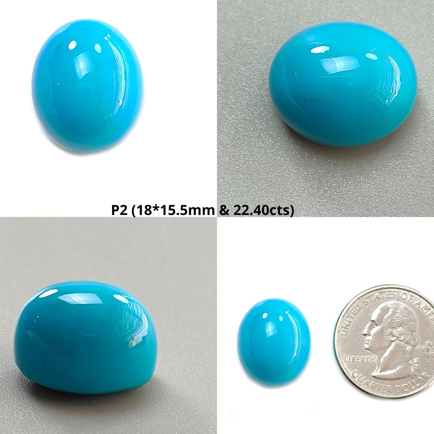 Blue Turquoise Gemstone Cabochon: Natural Untreated Sleeping Beauty Turquoise Oval Shape 1pc for Jewelry December Birthstone