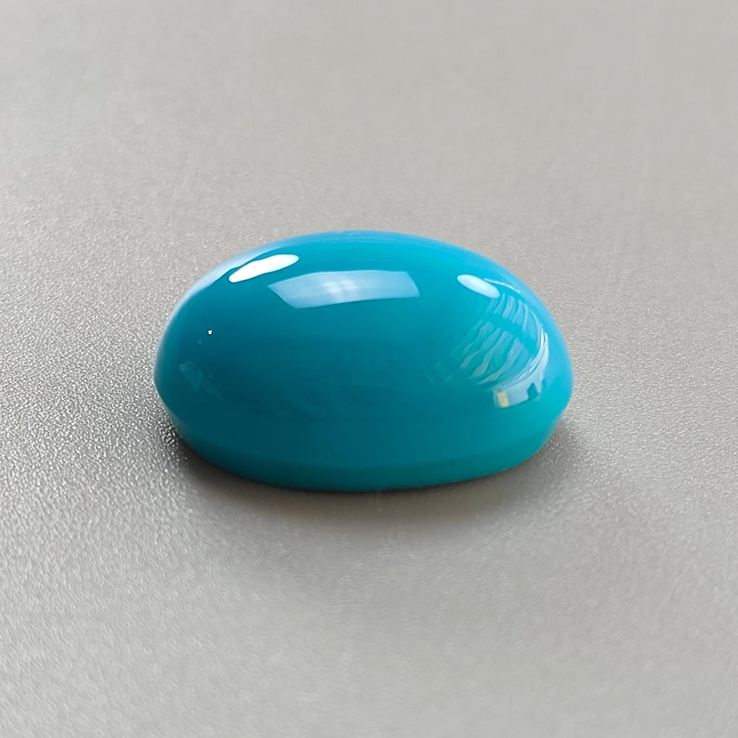 Blue Turquoise Gemstone Cabochon: Natural Untreated Sleeping Beauty Turquoise Oval Shape 1pc for Jewelry December Birthstone