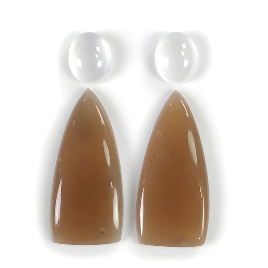 moonstone fancy & oval shape cabochon