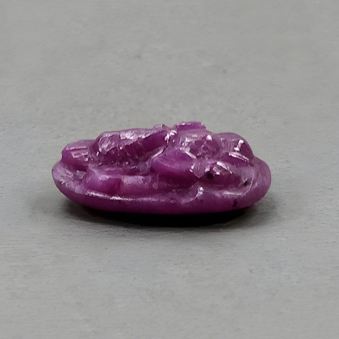 28.35cts Natural Untreated Red Ruby Gemstone Lord Ganesha Idol Carving 23*18mm