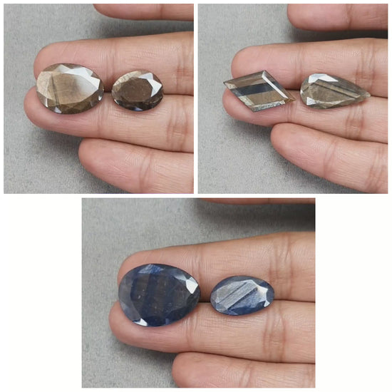 Chocolate Blue Sapphire Faceted