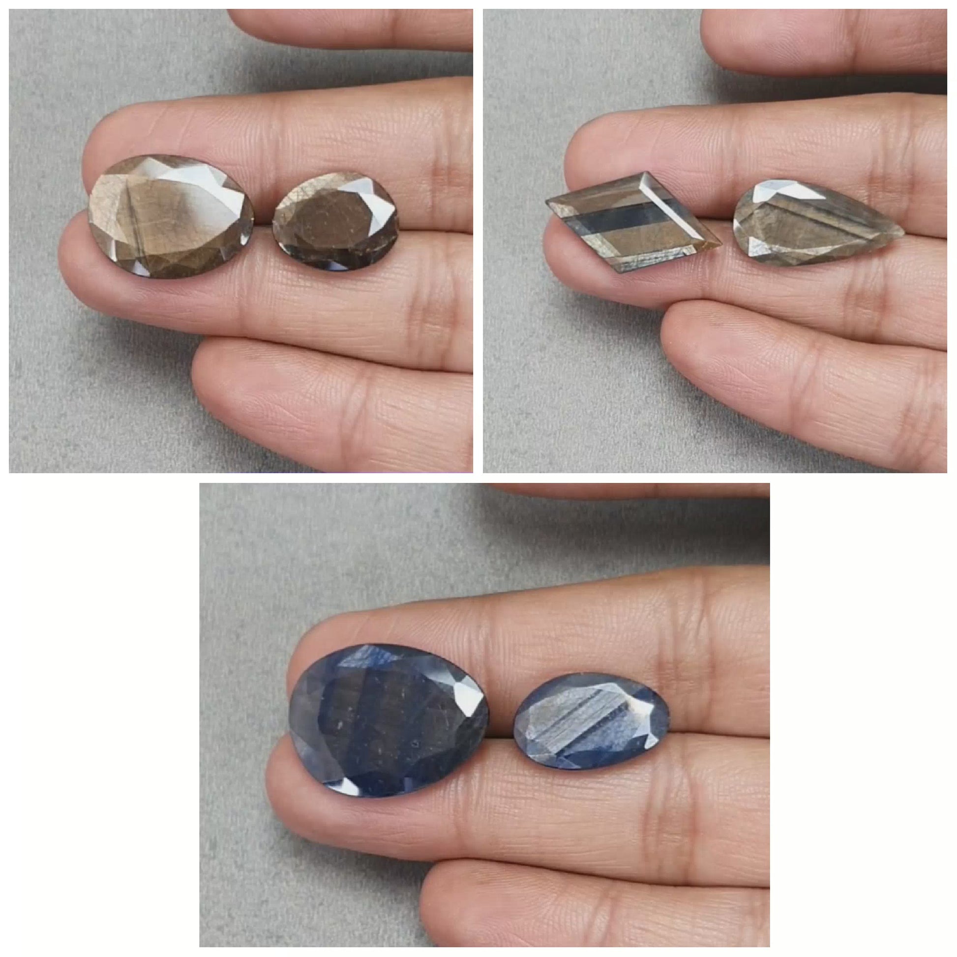 Chocolate Blue Sapphire Faceted