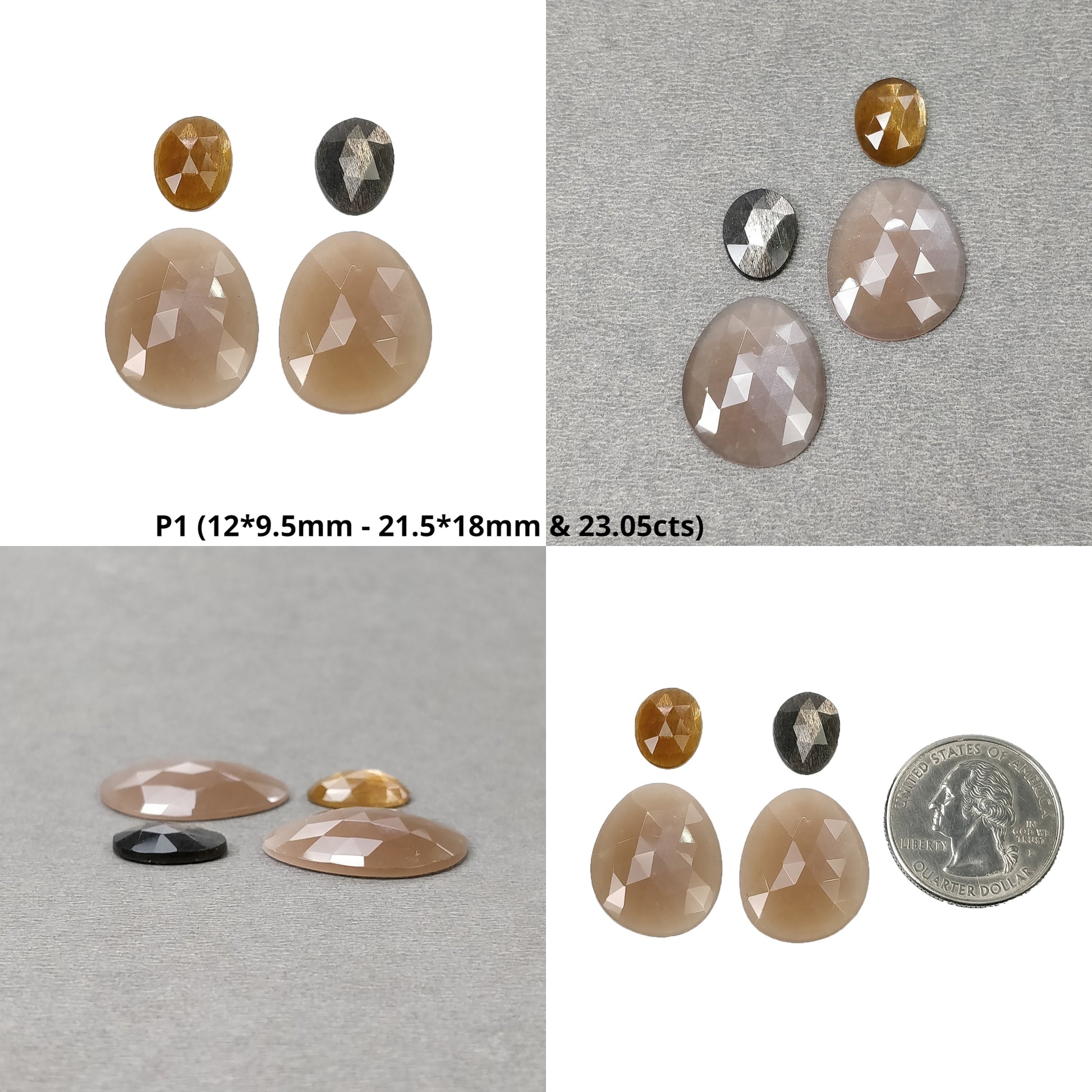 Rose Cut Moonstone