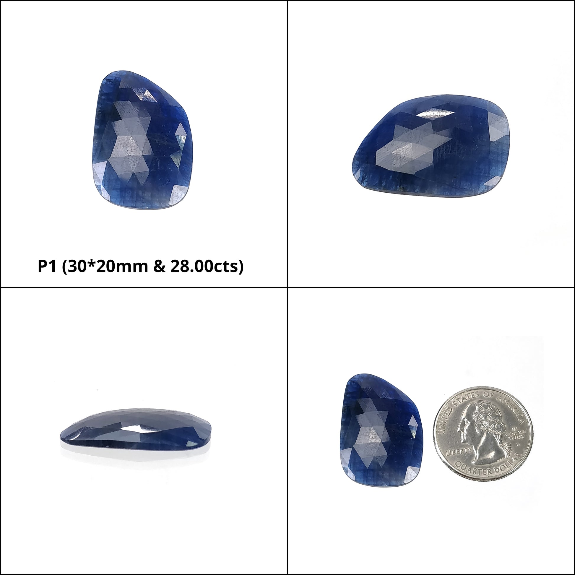 Rose Cut Sapphire