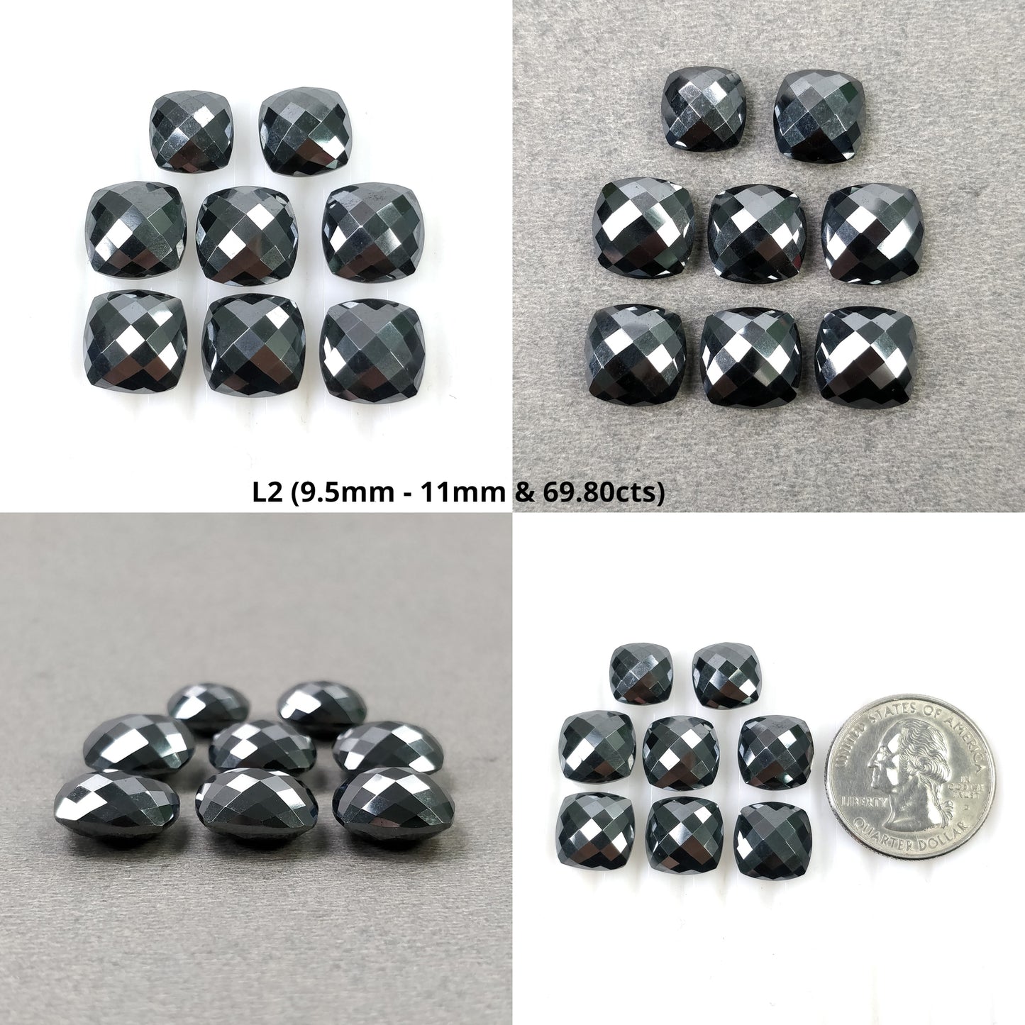 Cushion Shape Hematite