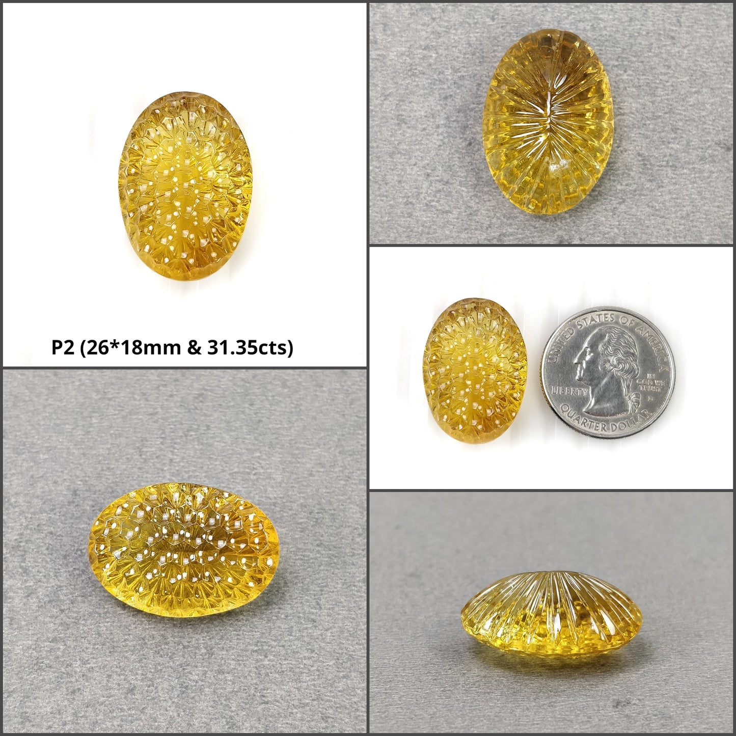 Oval Citrine